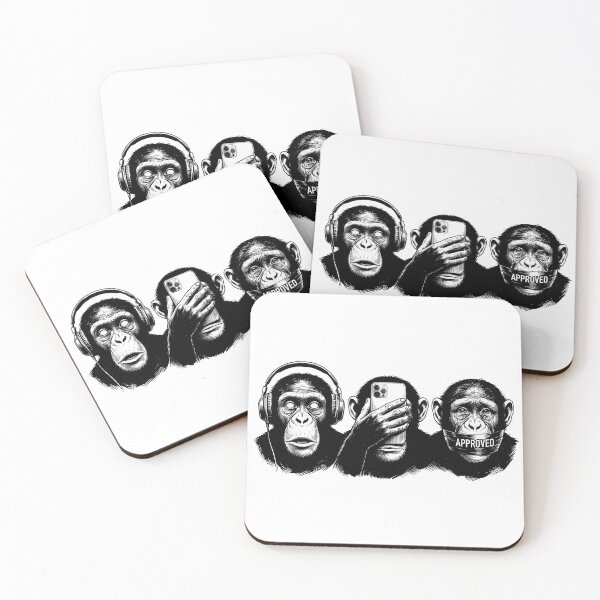 Item preview, Three Monkeys 2.0 – See no evil, hear no evil, everything approved designed and sold by The Anti-Utopian.