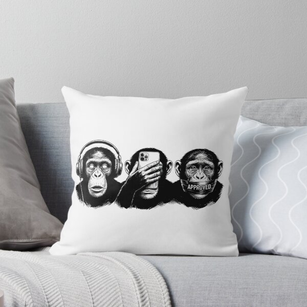 Item preview, Three Monkeys 2.0 – See no evil, hear no evil, everything approved designed and sold by The Anti-Utopian.