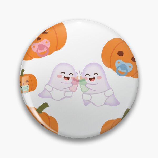Item preview, Halloween Baby Bodysuit – Pumpkin & Ghost with Pacifier designed and sold by LitlleBianca.