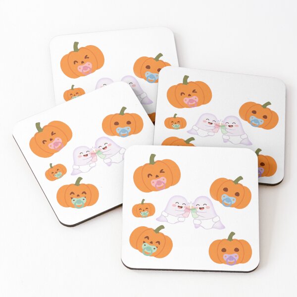 Item preview, Halloween Baby Bodysuit – Pumpkin & Ghost with Pacifier designed and sold by LitlleBianca.