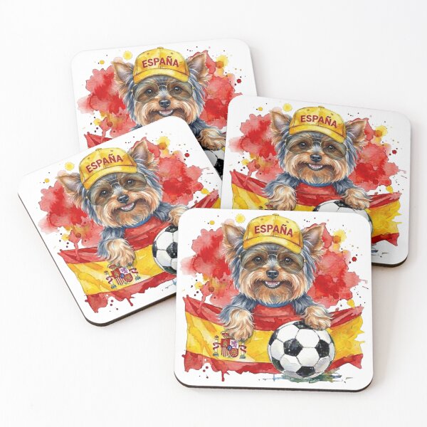 Item preview, Yorkshire terrier Yorkie World Cup Spain Suppawter designed and sold by The Suppawters.