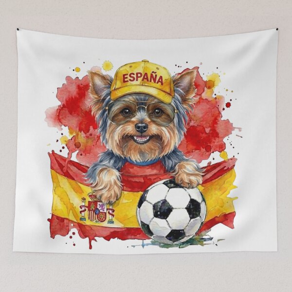 Item preview, Yorkshire terrier Yorkie World Cup Spain Suppawter designed and sold by The Suppawters.