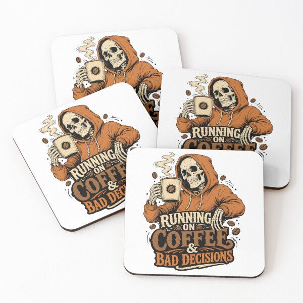 Item preview, Coffee Skeleton designed and sold by wizooo411.