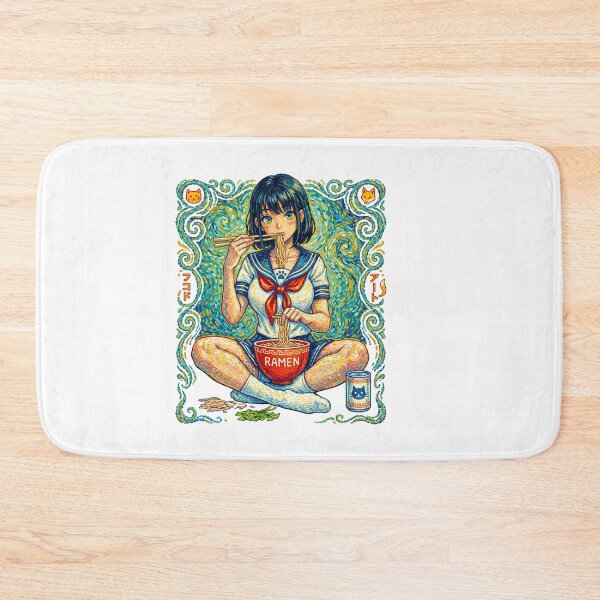 Item preview, Kawaii Anime Girl Eating Ramen Noodles  designed and sold by TeeARTHY.