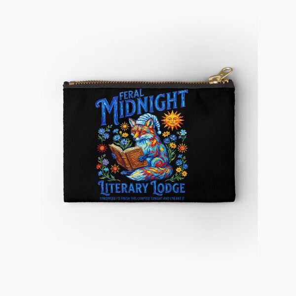 Item preview, Feral Midnight Literary Lodge Fox Reading Book designed and sold by TeeARTHY.