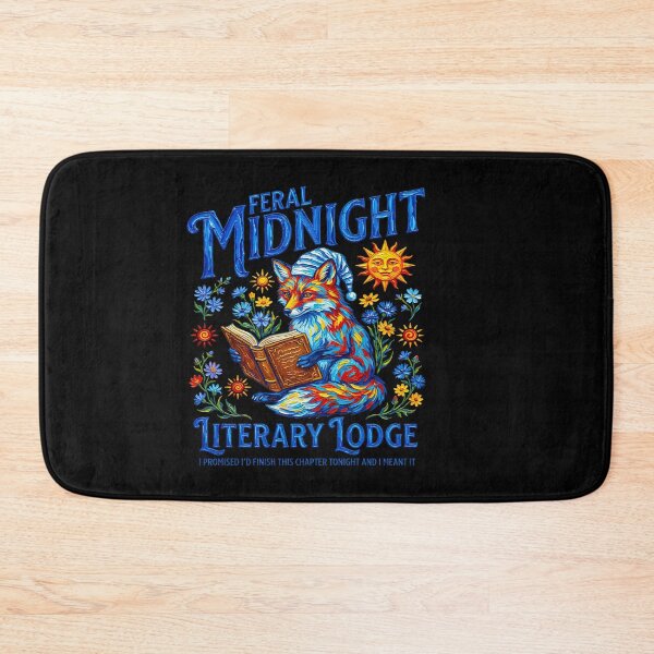 Item preview, Feral Midnight Literary Lodge Fox Reading Book designed and sold by TeeARTHY.