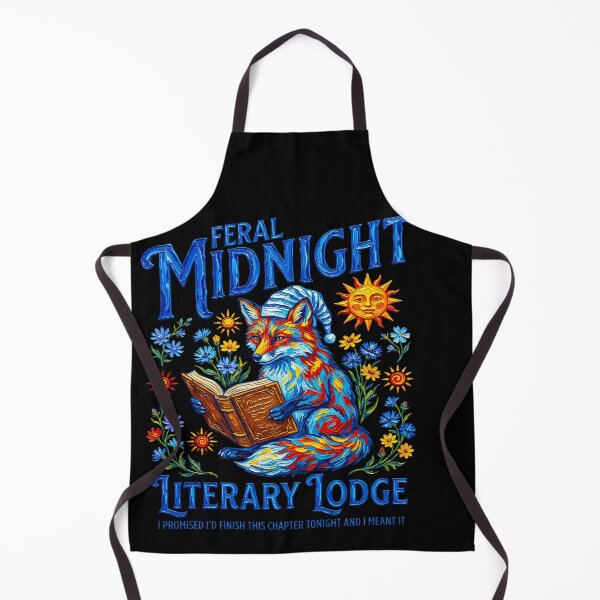 Item preview, Feral Midnight Literary Lodge Fox Reading Book designed and sold by TeeARTHY.