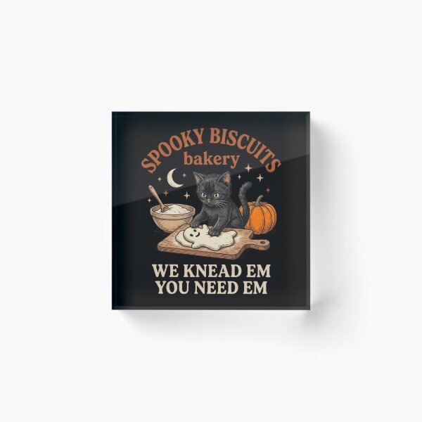 Item preview, Retro Funny Spooky Biscuits Club Cat Lovers Pastry Halloween T-Shirt | Cute Black Cat Baking Graphic Gift designed and sold by Trendably.