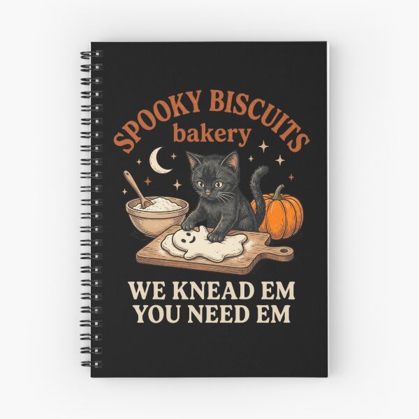Item preview, Retro Funny Spooky Biscuits Club Cat Lovers Pastry Halloween T-Shirt | Cute Black Cat Baking Graphic Gift designed and sold by Trendably.
