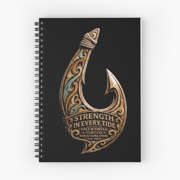 Item preview, Salt And Swell Surf Co. Makau Hook - Strength In Every Tide designed and sold by Inking Squid.
