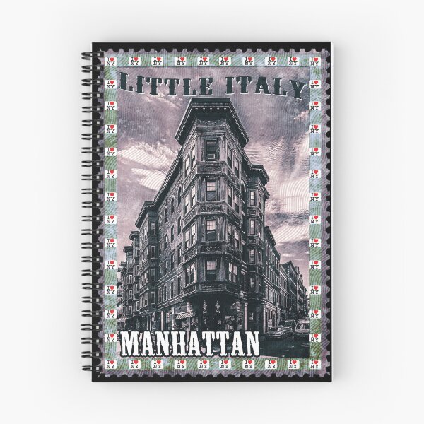 Item preview, Little Italy New York Vintage Postage Stamp | Manhattan NYC Retro Travel poster | New York Italian American pride designed and sold by Youngkev-arts.