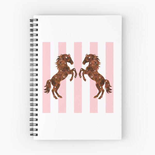 Item preview, Constellation watercolor horses pink stripes designed and sold by Ana Gorozpe.