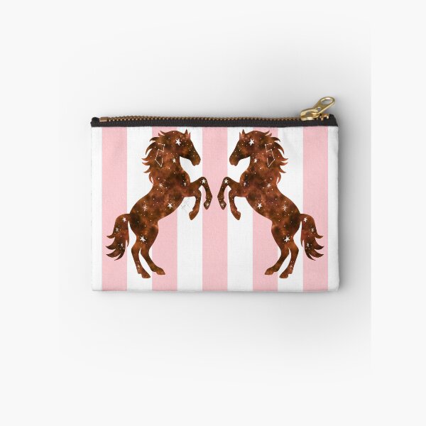 Item preview, Constellation watercolor horses pink stripes designed and sold by Ana Gorozpe.