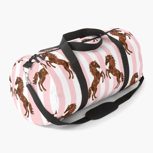 Item preview, Constellation watercolor horses pink stripes designed and sold by Ana Gorozpe.