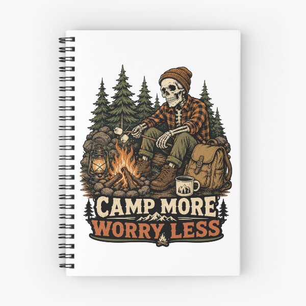 Item preview, Camping Skeleton designed and sold by wizooo411.