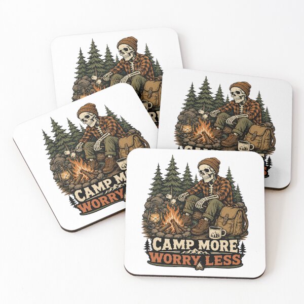 Item preview, Camping Skeleton designed and sold by wizooo411.