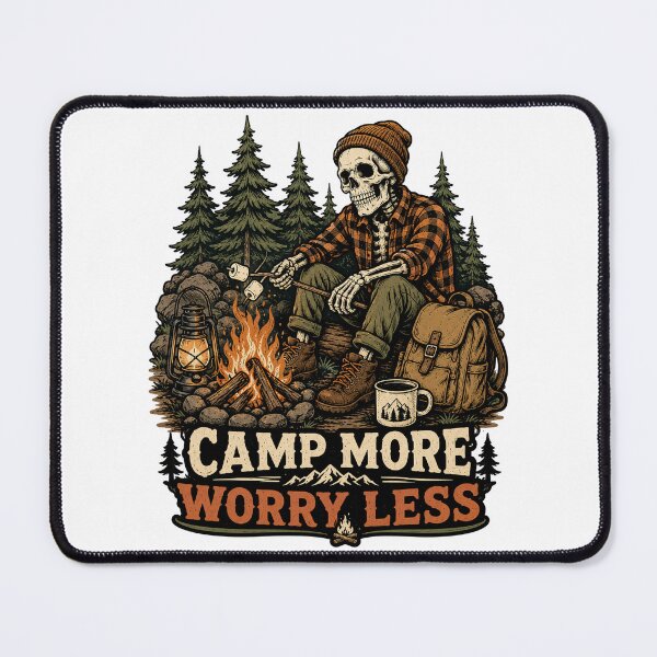 Item preview, Camping Skeleton designed and sold by wizooo411.