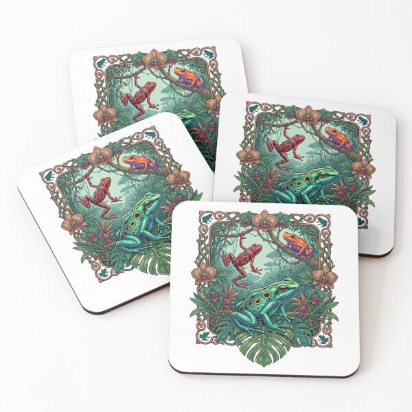 Item preview, Tropical Frogs And Insects Art Nouveau Jungle   designed and sold by TeeARTHY.