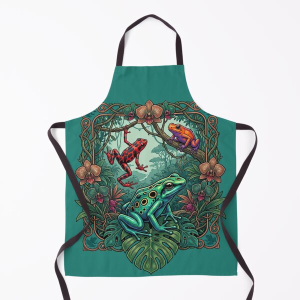 Item preview, Tropical Frogs And Insects Art Nouveau Jungle designed and sold by TeeARTHY.