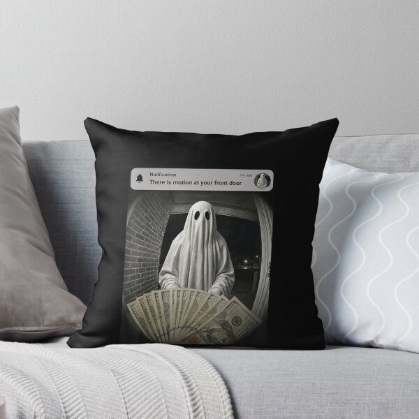Item preview, Spooky Ghost Motion Front Door Alert Humor designed and sold by elderberry.
