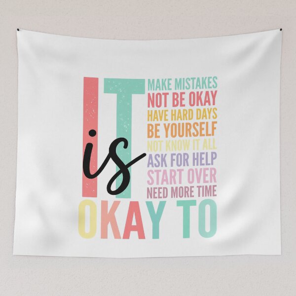 Item preview, Teacher Mental Health Its Okay Affirmation designed and sold by elderberry.