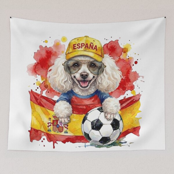 Item preview, Poodle World Cup Spain Suppawter designed and sold by The Suppawters.
