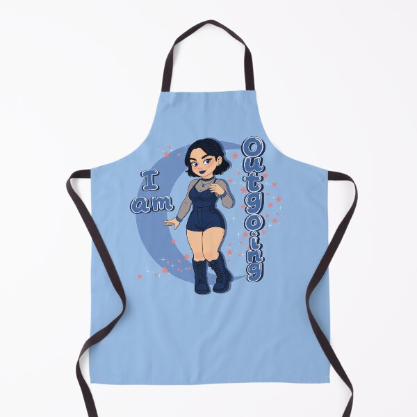Item preview, "I Am Outgoing – Cute Gothic Girl Aesthetic Cartoon Illustration" designed and sold by IMYNO.