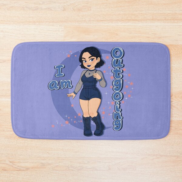 Item preview, "I Am Outgoing – Cute Gothic Girl Aesthetic Cartoon Illustration" designed and sold by IMYNO.