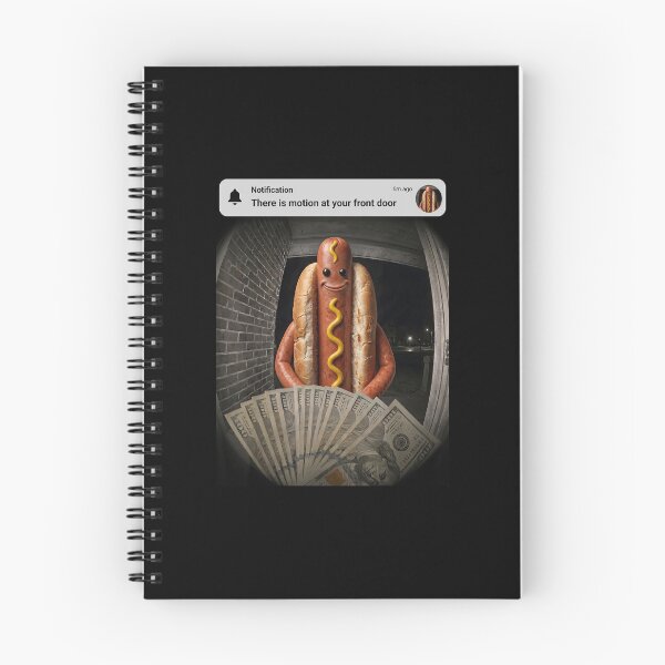Item preview, Hot Dog Motion Alert Front Door Dog Joke designed and sold by elderberry.