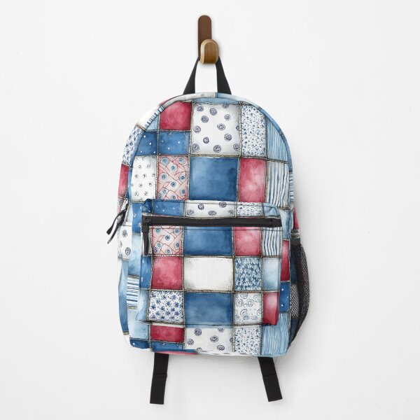 Item preview, Red, White, and Blue Patriotic Patchwork designed and sold by Boddicca.