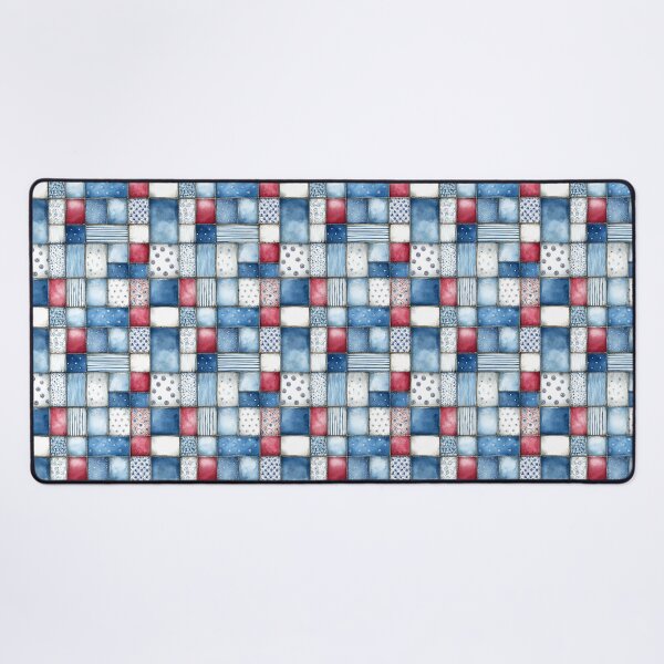 Item preview, Red, White, and Blue Patriotic Patchwork designed and sold by Boddicca.