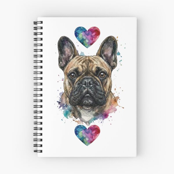Item preview, Minimalist Fawn French Bulldog With Heart – Vintage Dog Lover Aesthetic Art designed and sold by shallia.