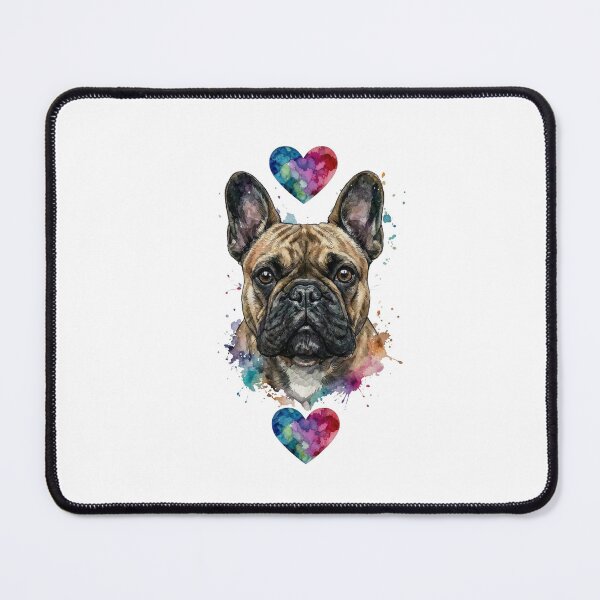 Item preview, Minimalist Fawn French Bulldog With Heart – Vintage Dog Lover Aesthetic Art designed and sold by shallia.