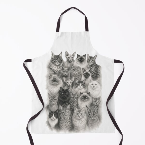 Item preview, Beautiful Cat Breeds Pencil Drawing | Realistic Feline Sketch Art designed and sold by CMA Design Studio.