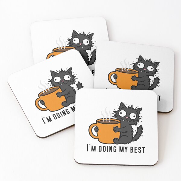 Item preview, caffeinated chaos cat designed and sold by CatstheticShop1.