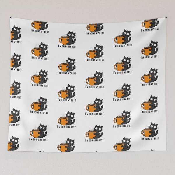 Item preview, caffeinated chaos cat designed and sold by CatstheticShop1.
