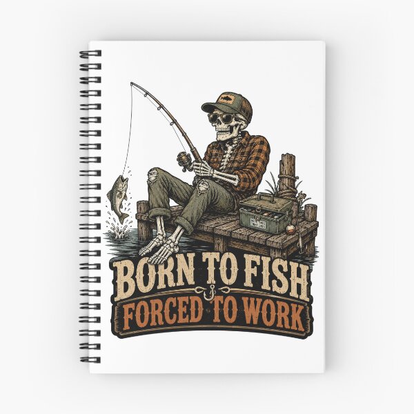 Item preview, Fishing Skeleton designed and sold by wizooo411.