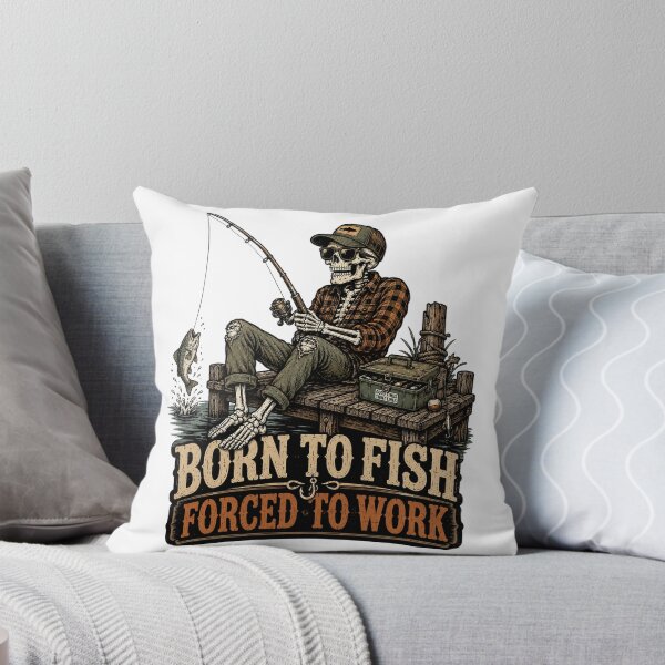 Item preview, Fishing Skeleton designed and sold by wizooo411.