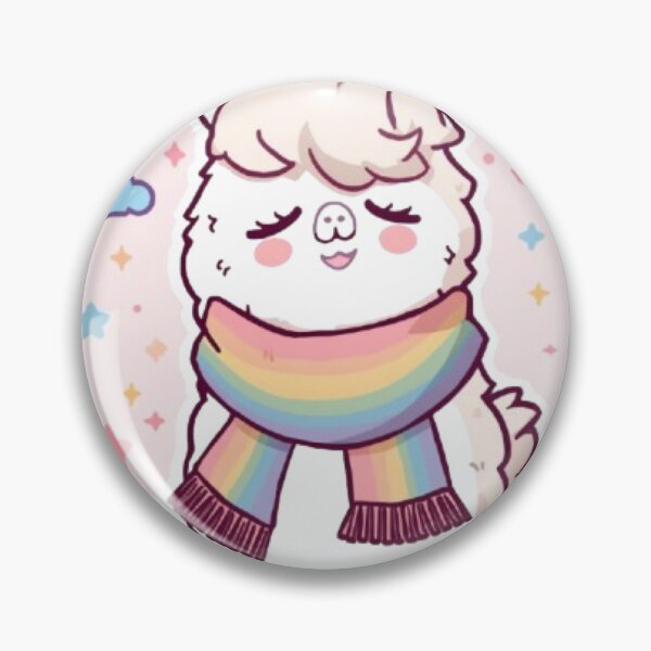 Item preview, Adorable Rainbow Alpaca Sticker | Cute Kawaii Llama Design designed and sold by Stylestickers55.