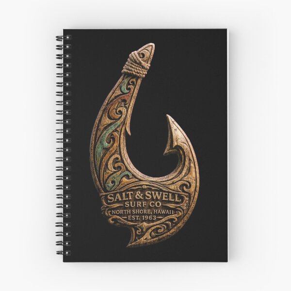 Item preview, Salt And Swell Surf Co. Makau Hook designed and sold by Inking Squid.