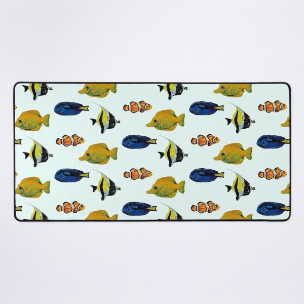 Item preview, Fish Friends: Yellow Tang, Blue Tang, Clownfish, Moorish Idol designed and sold by Mushroom-Lad.