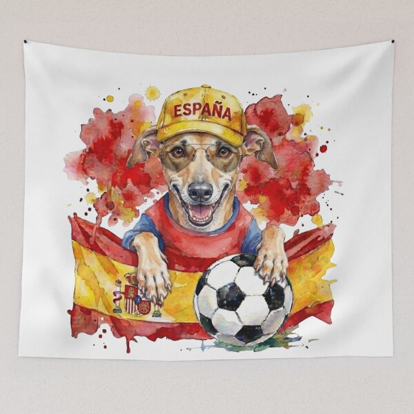 Item preview, Galgo Espanol greyhound World Cup Spain Suppawter designed and sold by The Suppawters.