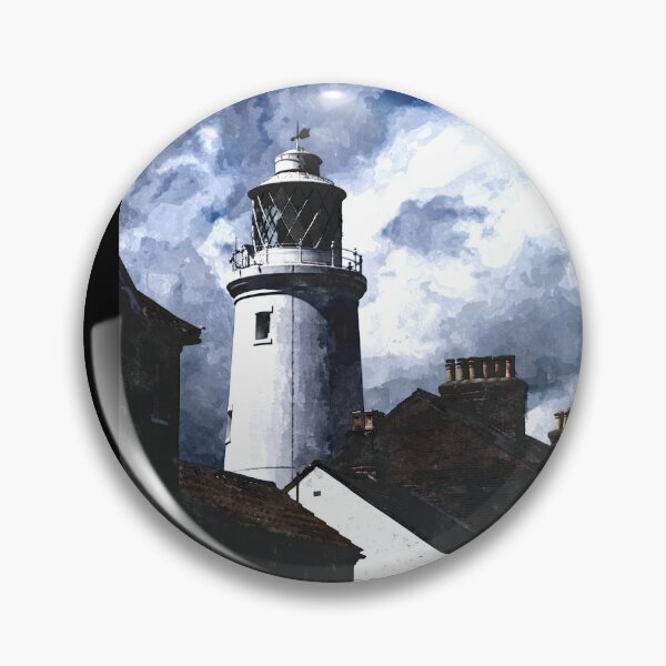 Item preview, Sinister and stormy Southwold Lighthouse water colour designed and sold by stevepaint.
