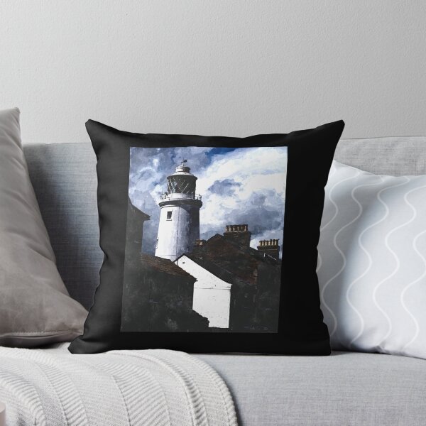 Artikelvorschau, Unheilvoller und stürmischer Leuchtturm von Southwold (Aquarell) entworfen und verkauft von stevepaint.