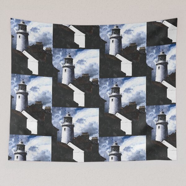 Item preview, Sinister and stormy Southwold Lighthouse water colour designed and sold by stevepaint.