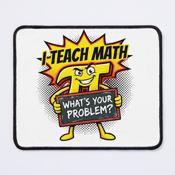 Item preview, I Teach Math Funny Teacher Pun designed and sold by RedRockArtUt.