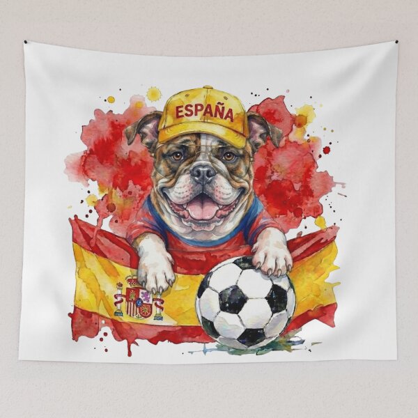 Item preview, Bulldog World Cup Spain Suppawter designed and sold by The Suppawters.