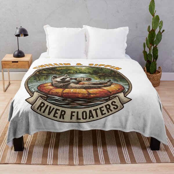 Item preview, Chillin And Sippin River Floaters Raccoon Beer designed and sold by TeeARTHY.