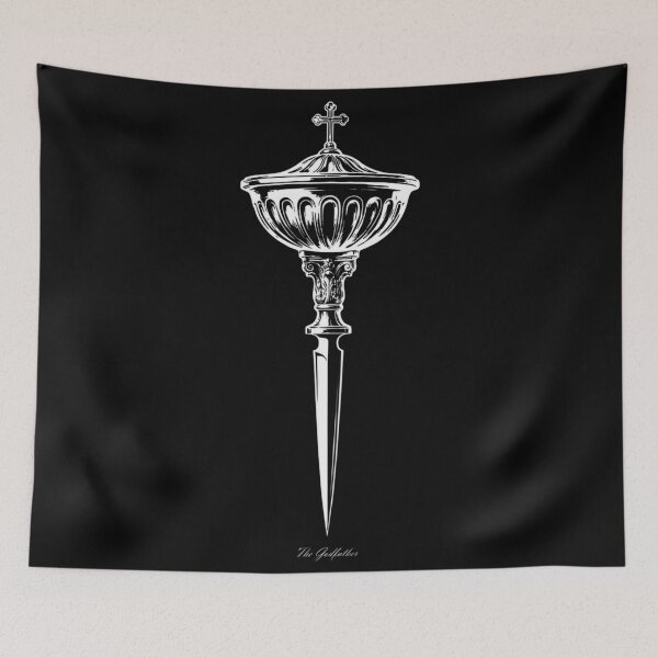 Item preview, Baptismal Font Dagger Corleone Crime Empire Art designed and sold by Enea Kelo.