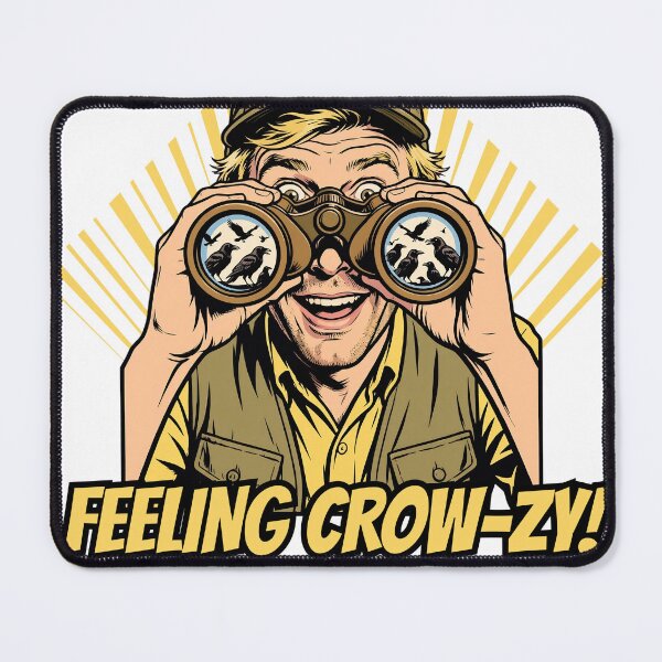 Item preview, Feeling Crow-zy Funny Birdwatcher Crow Pun | Twitcher gift | Bird Pun designed and sold by Neurospicy Trolls.